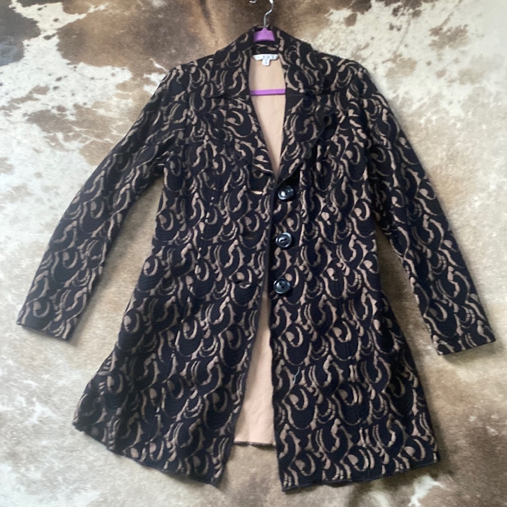 CAbi Jacket - Medium Black Lace